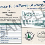 James F. LaPorta N1CC Activator achievement badge