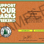 Support Your Parks Autumn Activator achievement badge