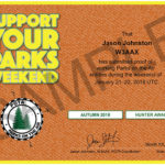 Support Your Parks Autumn Hunter achievement badge
