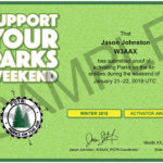 Support Your Parks Spring Activator achievement badge