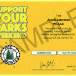Support Your Parks Summer Hunter achievement badge